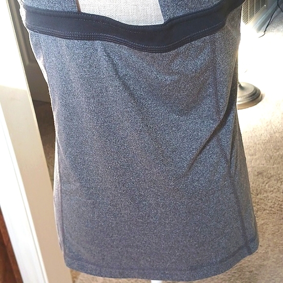 TEK Gear Yoga Athletic Tank Top Grey/Black Built In Bra Size XL - Picture 5 of 12